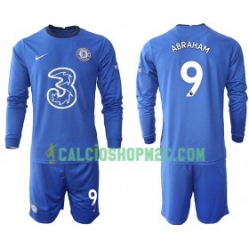 Chelsea Tammy Abraham 9 Bambino Maglia Prima 2020/2021 Manica Lunga (+ Pantaloncini)